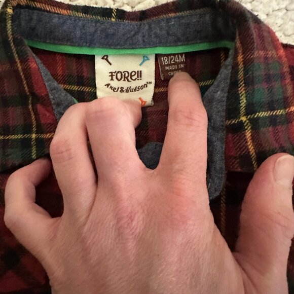 Fore!! Axel and Hudson Plaid Flannel Shirt * - Picture 2 of 3
